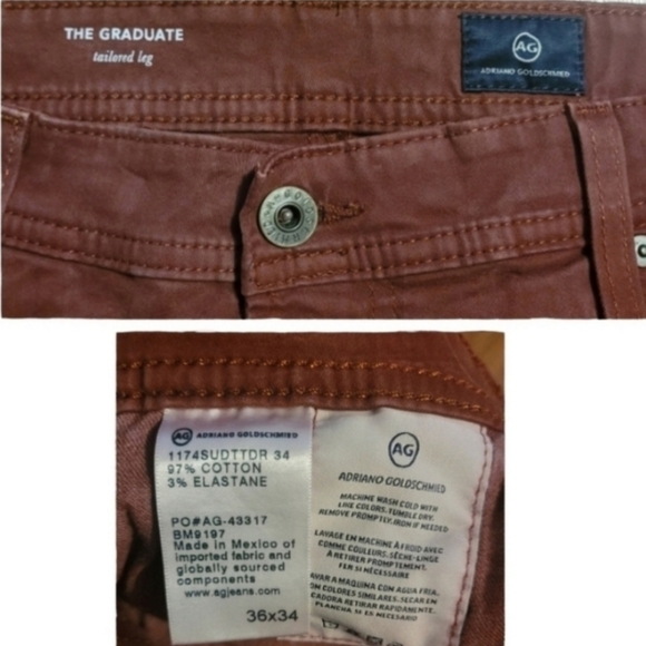 AG Adriano Goldschmied The Graduate Tailored Leg Jean Sz 36 - Picture 8 of 8